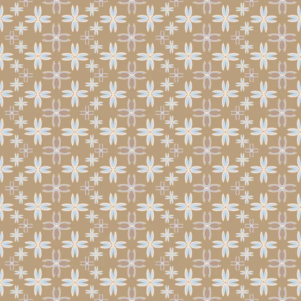 Çiçekler, vektör çizim ile çok renkli geometrik seamless modeli 