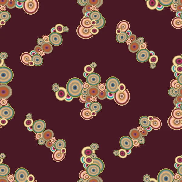 Soyut geometrik renkli seamless modeli daireler ile