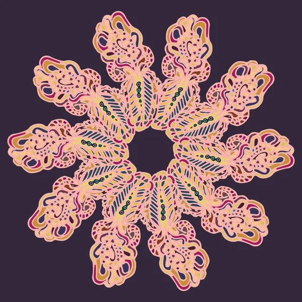 Stil zentangle yeni simetrik mandala doodle ile sanat esin kaynağı oldu. Duvar kağıdı, desen dolgularını, web sayfaları, yüzey dokuları için dekoratif nesne-ebilmek var olmak kullanılmış.