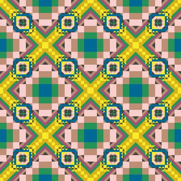 Geometrik etnik desen sorunsuz tasarım arka plan veya duvar kağıdı için