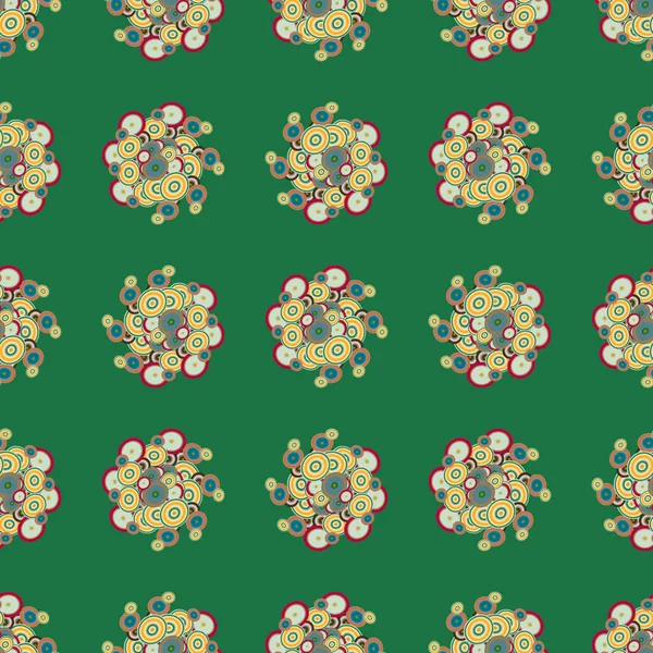 Soyut geometrik renkli seamless modeli daireler ile