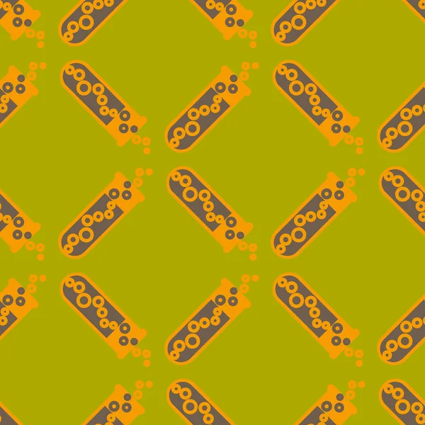 Kimya test tüpleri parlak arka plan üzerinde. Seamless modeli.