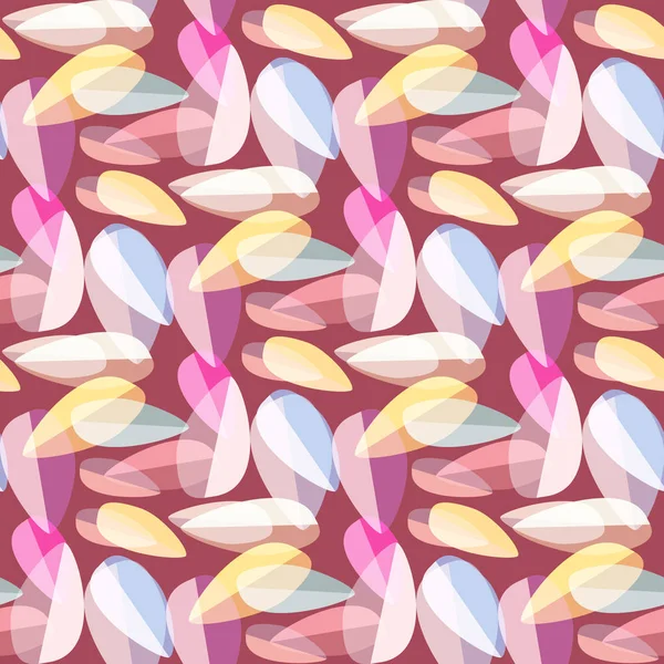 Parlak arka plan Dikişsiz desen çok renkli yapraklarda.