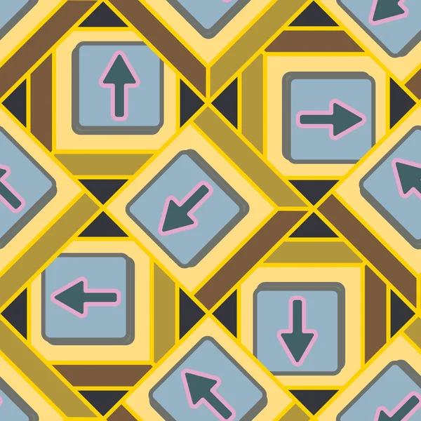 Ok düğmeleri ile Dikişsiz soyut desen