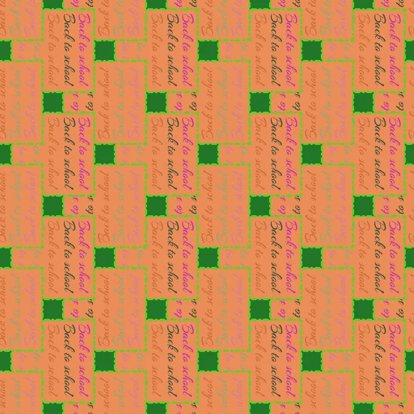 Okul hazırlıkları, arka plan için yeni dikişsiz desen. 