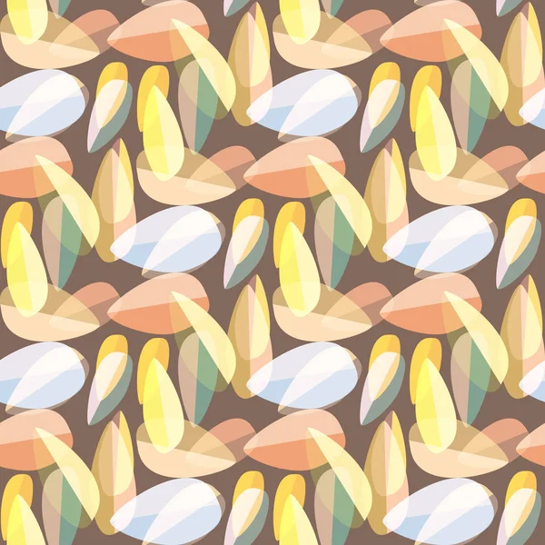 Parlak arka plan Dikişsiz desen çok renkli yapraklarda.