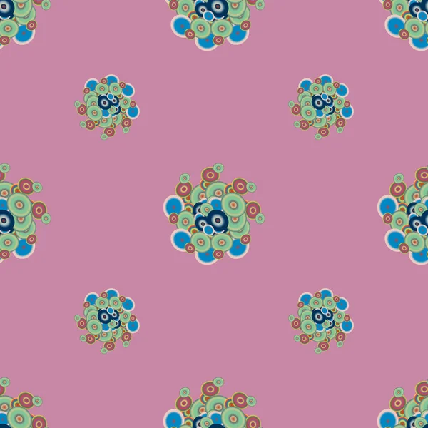 Soyut geometrik renkli seamless modeli daireler ile