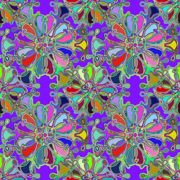 Soyut kaleydoskop renkli Dikişsiz desen arka planı için. 