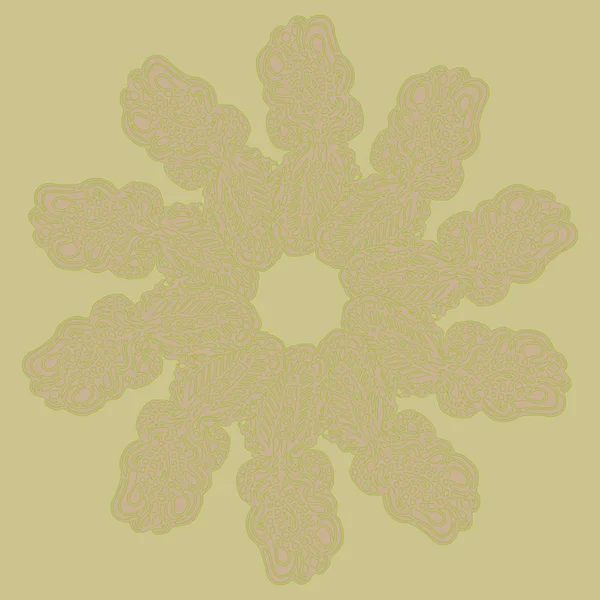 Basit renkli soyut mandala. Parlak dairesel süsleme basit şekiller oluşur. 