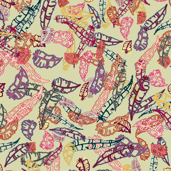 Tüyler, vektör çizim ile zemin 