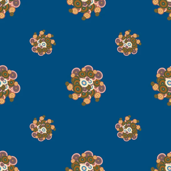 Soyut geometrik renkli seamless modeli daireler ile