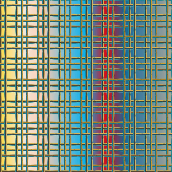 Ilustração Vetorial Padrão Sem Emenda Grade Metálica —  Vetores de Stock