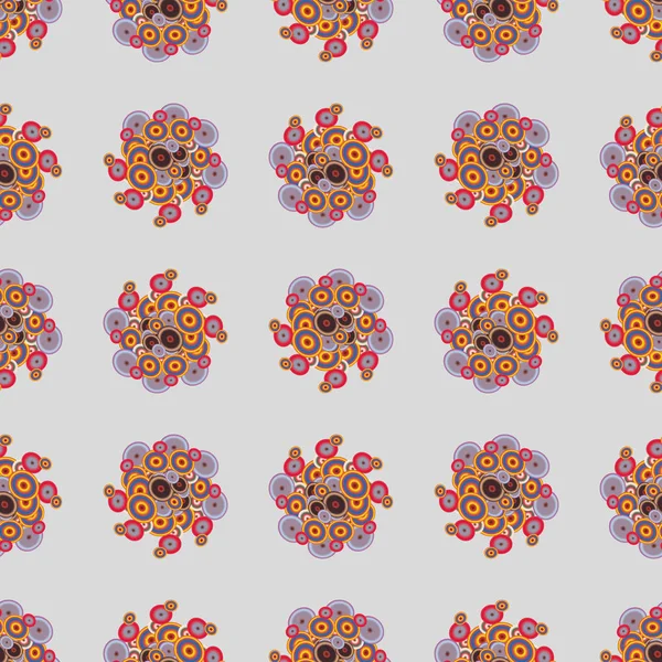 Soyut geometrik renkli seamless modeli daireler ile