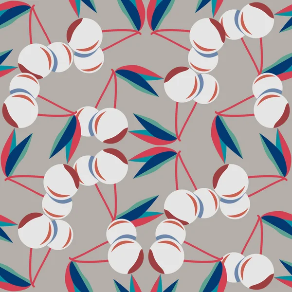 kiraz seamless modeli. Tekstil Ambalaj ve duvar kağıtları için iyi.