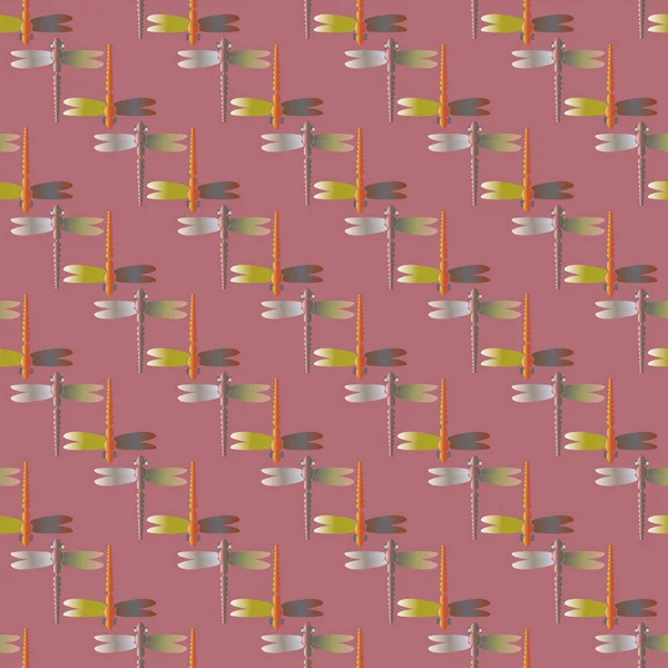 Dekoratif renkli seamless modeli ile şirin yusufçuk