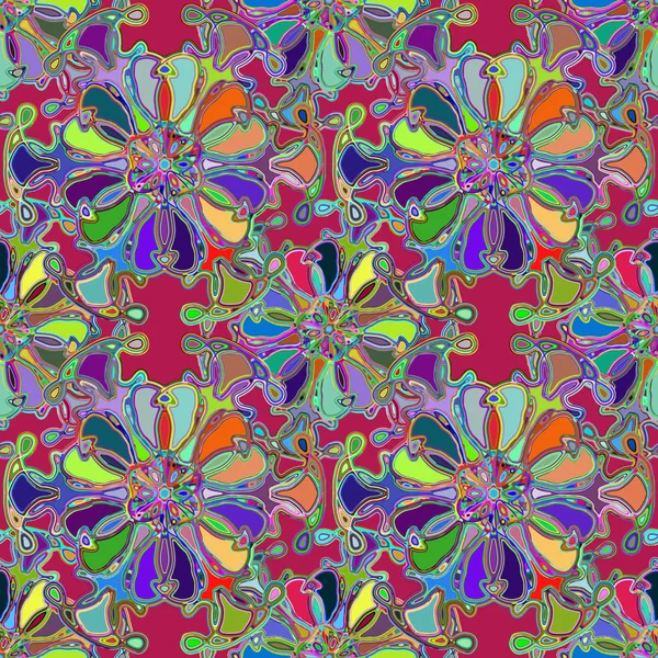 Soyut kaleydoskop renkli Dikişsiz desen arka planı için. 
