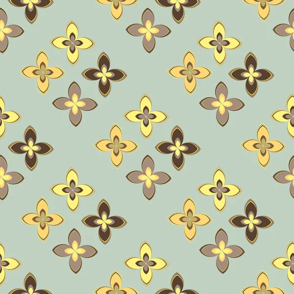 Çiçekler, vektör çizim ile çok renkli geometrik seamless modeli 