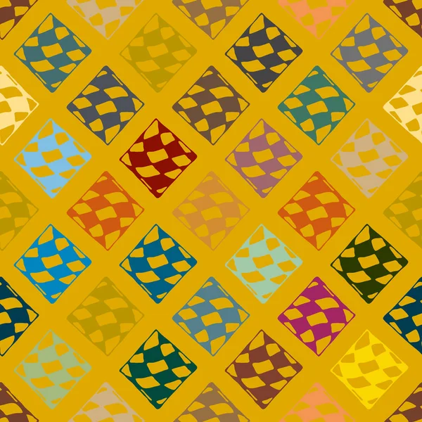 Abstract Geometrisch Kleurrijk Naadloos Patroon Voor Achtergrond — Stockvector