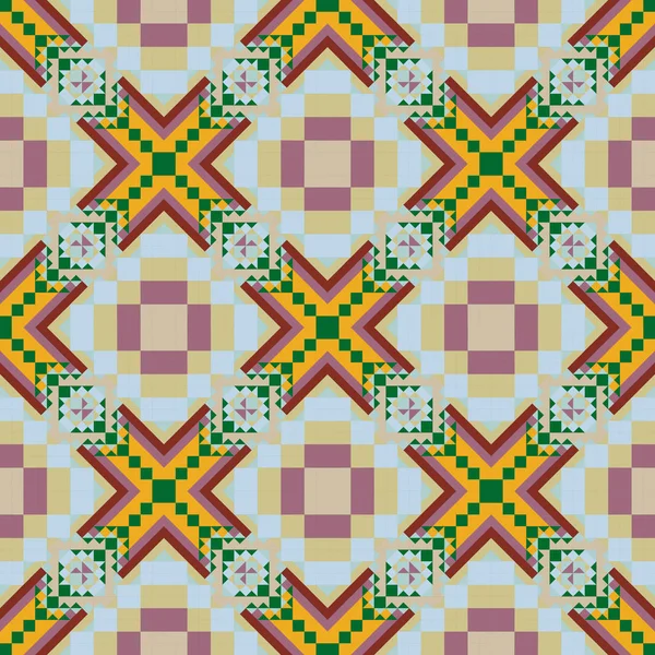 Geometrik etnik desen sorunsuz tasarım arka plan veya duvar kağıdı için