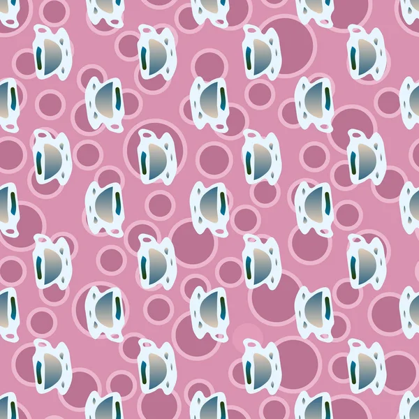 Bardak kahve veya çay arka plan seamless modeli üzerinde noktalı.