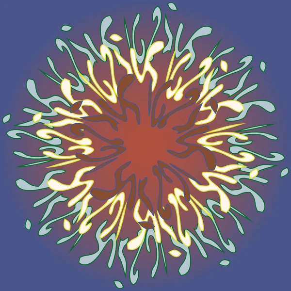 Yeni simetrik soyut mandala. Duvar kağıdı, desen dolgularını, web sayfaları, yüzey dokuları için dekoratif nesne-ebilmek var olmak kullanılmış.