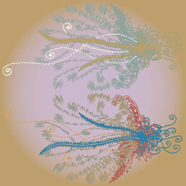 Yeni tasarım çalışmaları için el yapımı doodle ile soyut desen.