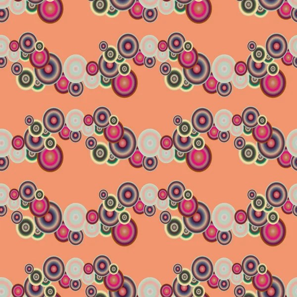 Soyut geometrik renkli seamless modeli daireler, arka plan ile