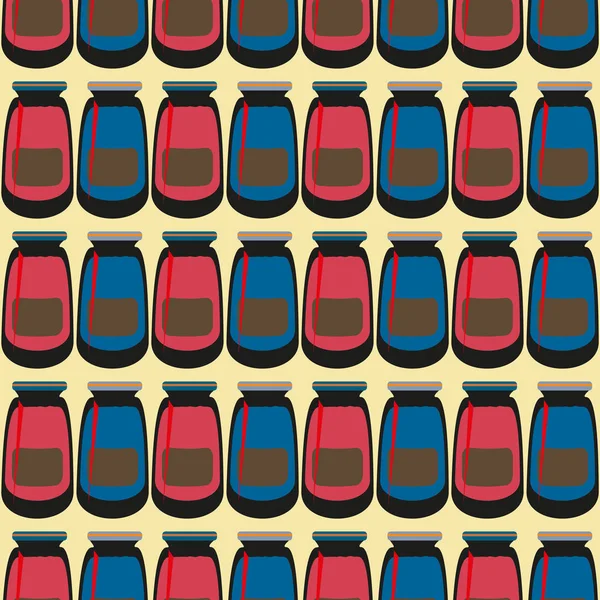 Kavanoz ile rustik ev konserve yeni dikişsiz desen arka planı için.