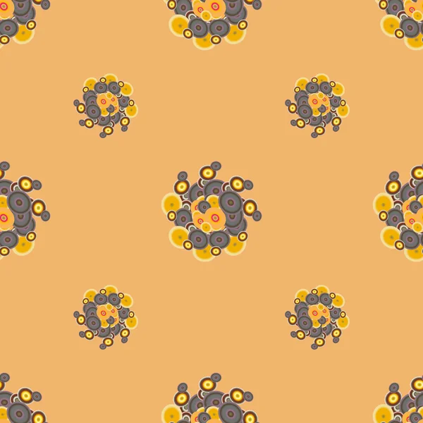 Soyut geometrik renkli seamless modeli daireler ile