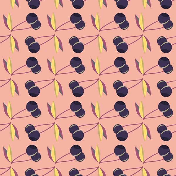 kiraz seamless modeli. Tekstil Ambalaj ve duvar kağıtları için iyi.