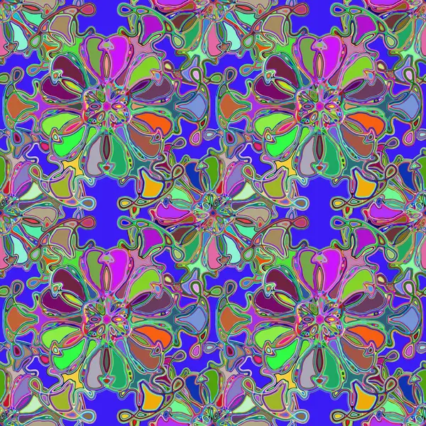Soyut kaleydoskop renkli Dikişsiz desen arka planı için. 