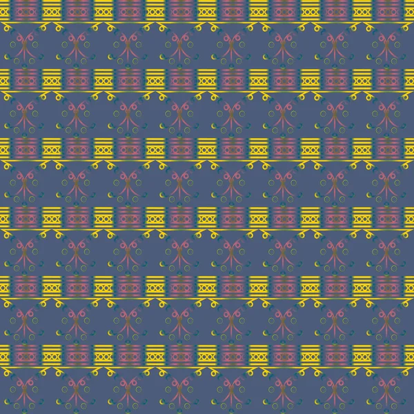 Altın seamless modeli, vektör çizim 