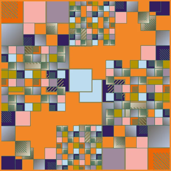 抽象几何彩色无缝图案 — 图库矢量图片