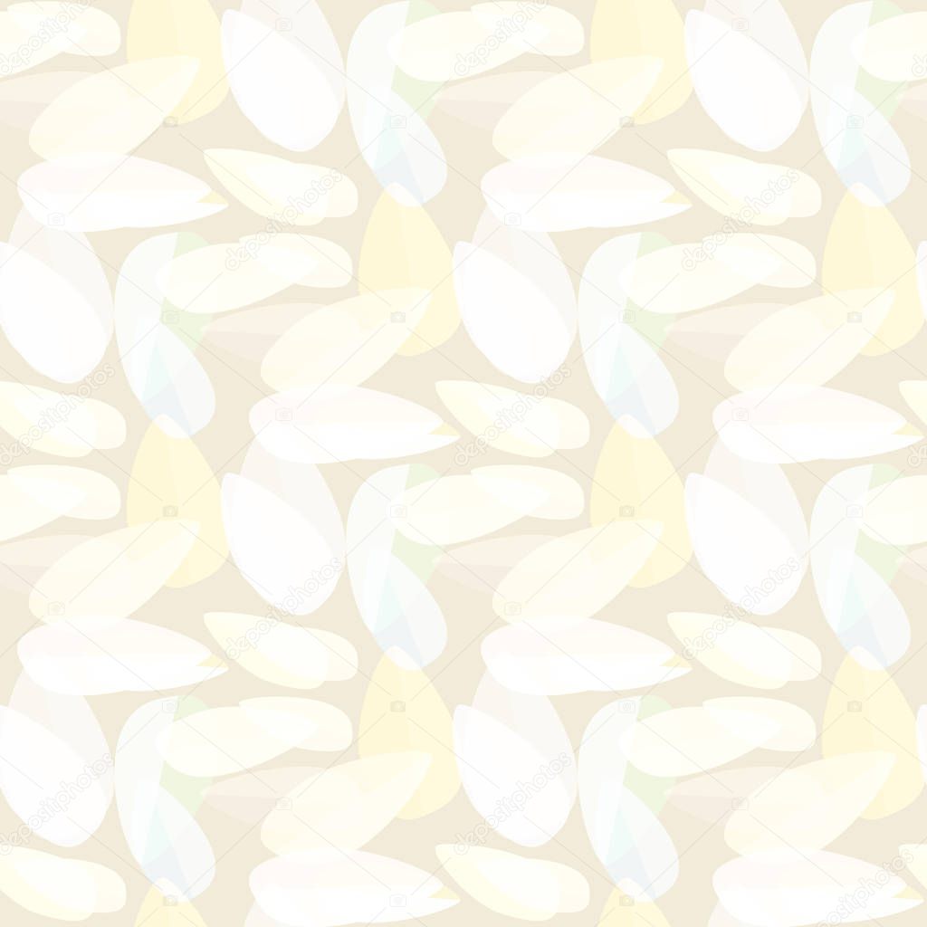 Multicolored leaves on a bright background seamless pattern.