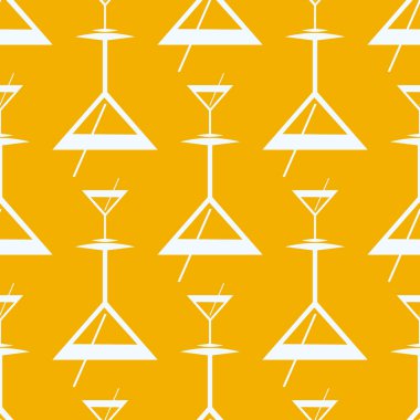 Tropik kokteyller renkli seamless modeli