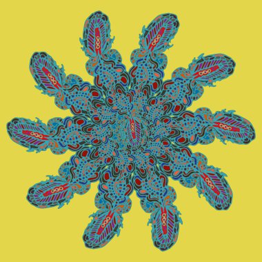 Stil zentangle yeni simetrik mandala doodle ile sanat esin kaynağı oldu. Duvar kağıdı, desen dolgularını, web sayfaları, yüzey dokuları için dekoratif nesne-ebilmek var olmak kullanılmış.