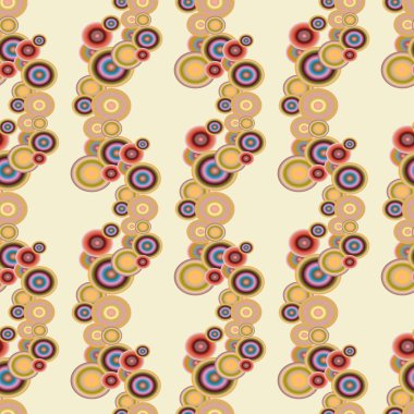 Soyut geometrik renkli seamless modeli daireler, arka plan ile