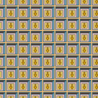 Ok düğmeleri ile Dikişsiz soyut desen