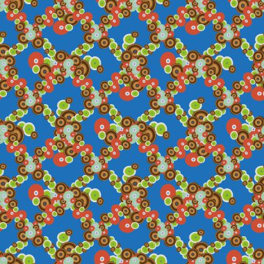 Soyut geometrik renkli seamless modeli daireler, arka plan ile