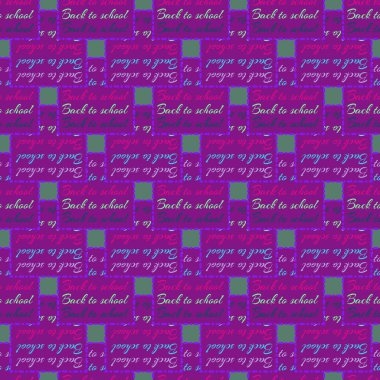 Okul hazırlıkları, arka plan için yeni dikişsiz desen. 