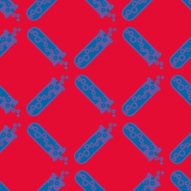 Kimya test tüpleri parlak arka plan üzerinde. Seamless modeli.