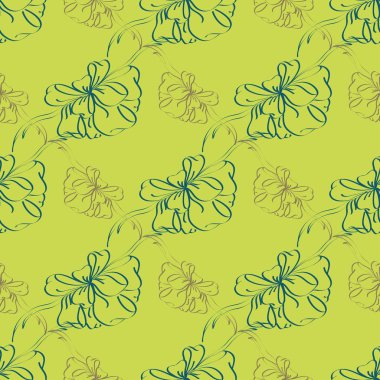 Çok renkli yay ve kurdeleler parlak seamless modeli.