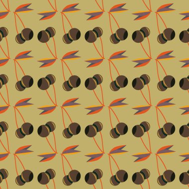 kiraz seamless modeli. Tekstil Ambalaj ve duvar kağıtları için iyi.