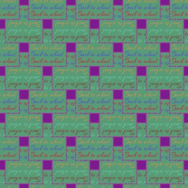 Okul hazırlıkları, arka plan için yeni dikişsiz desen. 