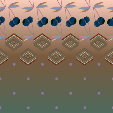 kiraz seamless modeli. Tekstil Ambalaj ve duvar kağıtları için iyi.