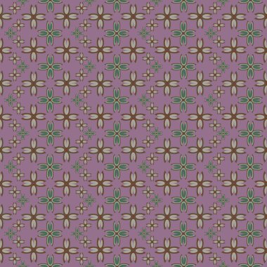 Çiçekler, vektör çizim ile çok renkli geometrik seamless modeli 