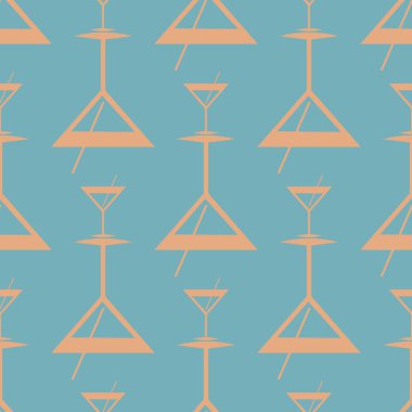 Tropik kokteyller renkli seamless modeli