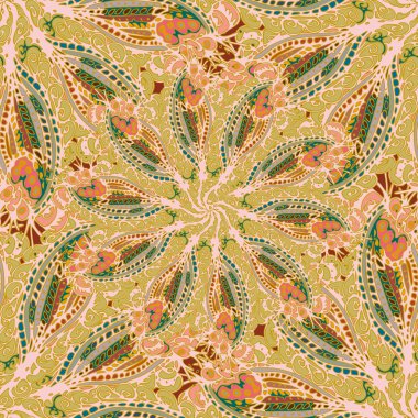 Soyut Dikişsiz renkli desen, vektör çizim