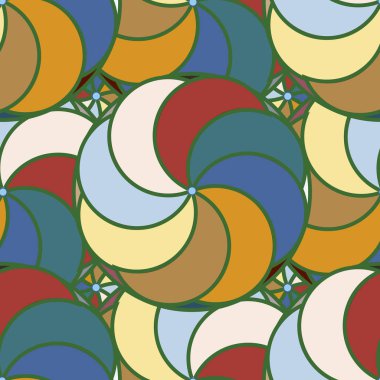 soyut geometrik renk desenli vektör çizimi