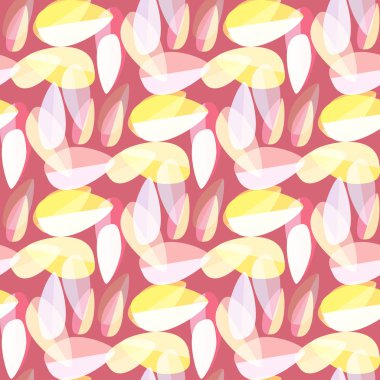 Parlak arka plan Dikişsiz desen çok renkli yapraklarda.